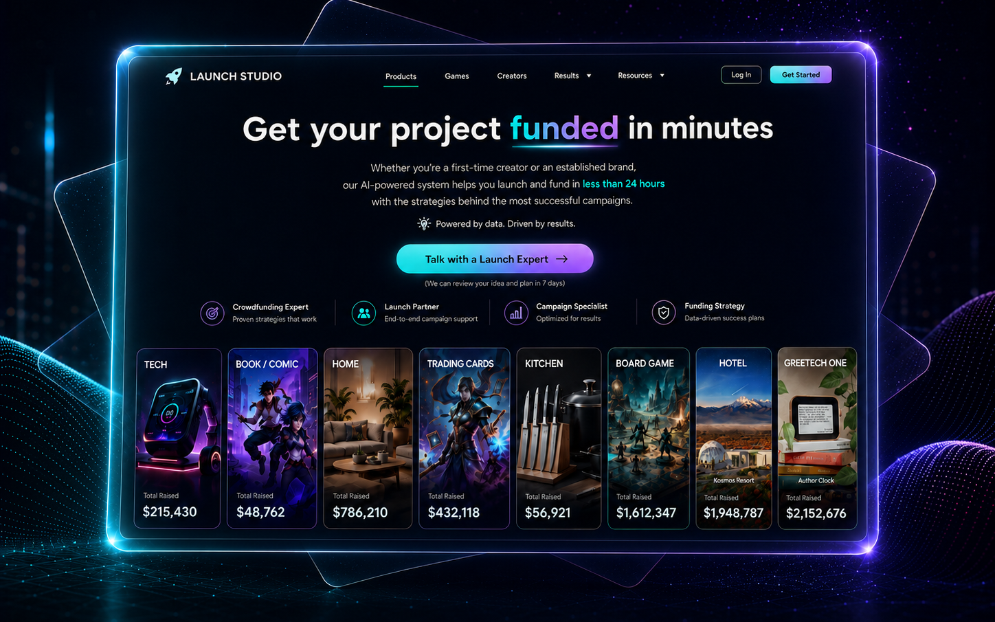 AI Powered Product Launch & Crowdfunding Platform