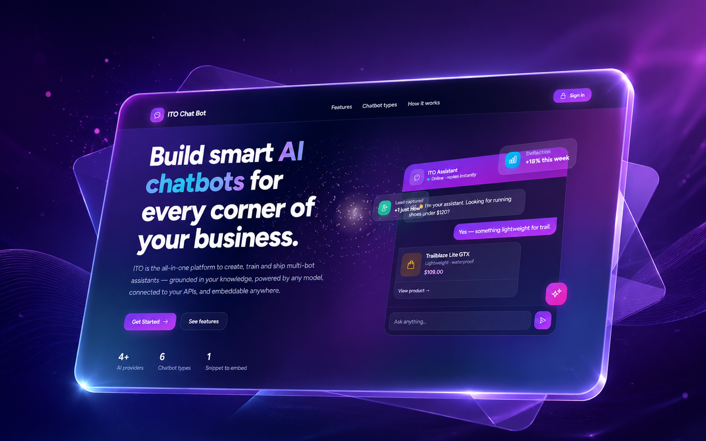 Website Autonomous Agent, ITO Chat Bot platform